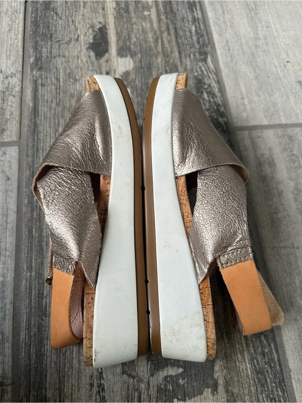 Pikolinos  Leather Cork Wedge Sandals Size 36